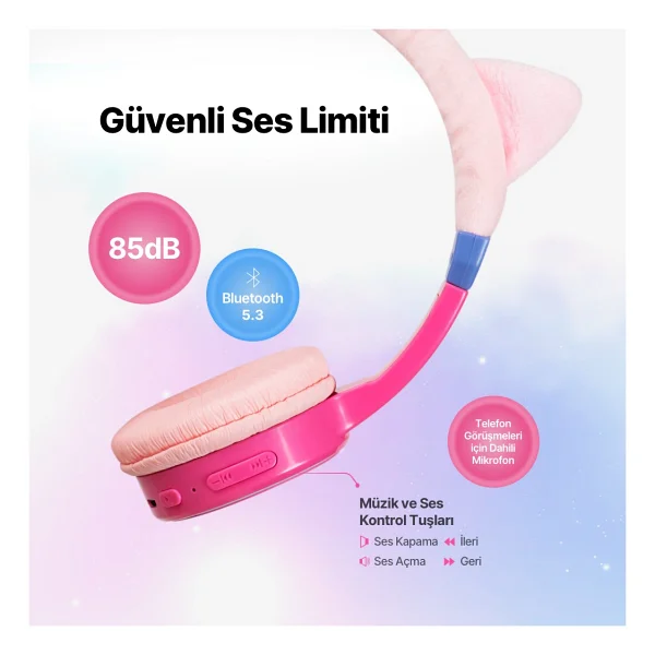 Ttec Soundbuddy 2 2km148un Unicorn Kulak Üstü Bluetooth Kulaklık - Görsel 5