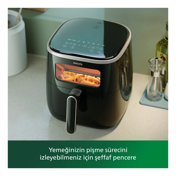Philips Airfryer 3000 Serisi Hd9257/80 XL 5.6 Lt Yağsız Fritöz - Görsel 4