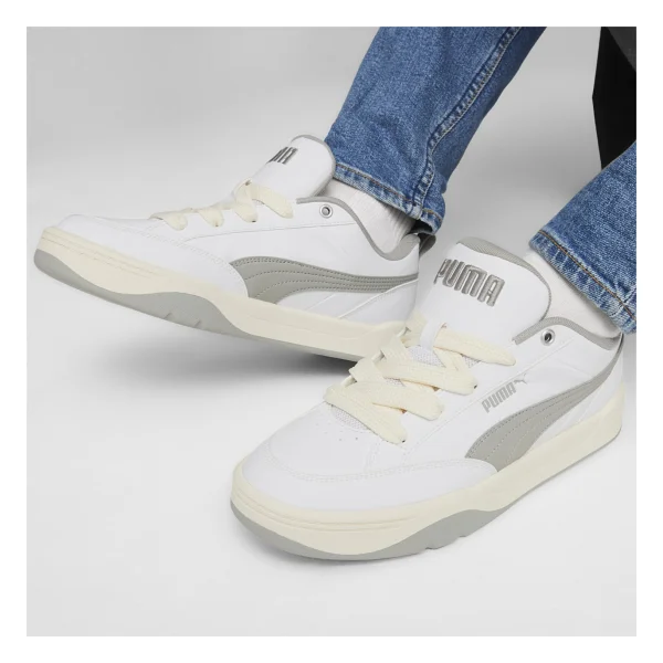 Puma Park Lifestyle 395084-01 Beyaz-Gri Erkek Sneaker - Görsel 4