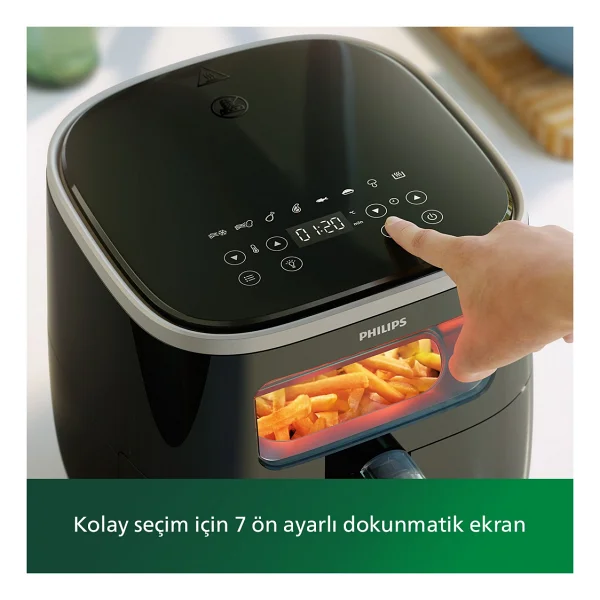 Philips Airfryer 3000 Serisi Hd9257/80 XL 5.6 Lt Yağsız Fritöz - Görsel 5