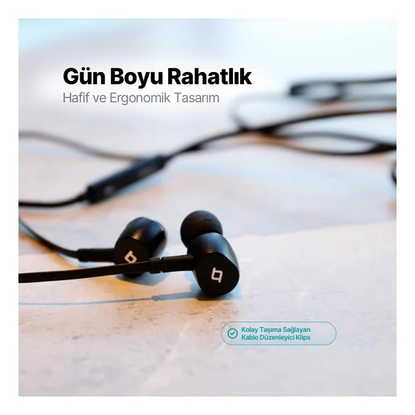 Ttec Hd Mikrofonlu Ergonomik Kulakiçi Kablolu Type-C Kulaklık, Kumanda Kontrollü Stereo Sesli Kulaklık - Görsel 5