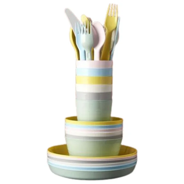 Ikea Kalas Bebek&Çocuk Çatal Kaşık Bıçak-Kase-Tabak-Bardak Seti 36 Parça - Görsel 2