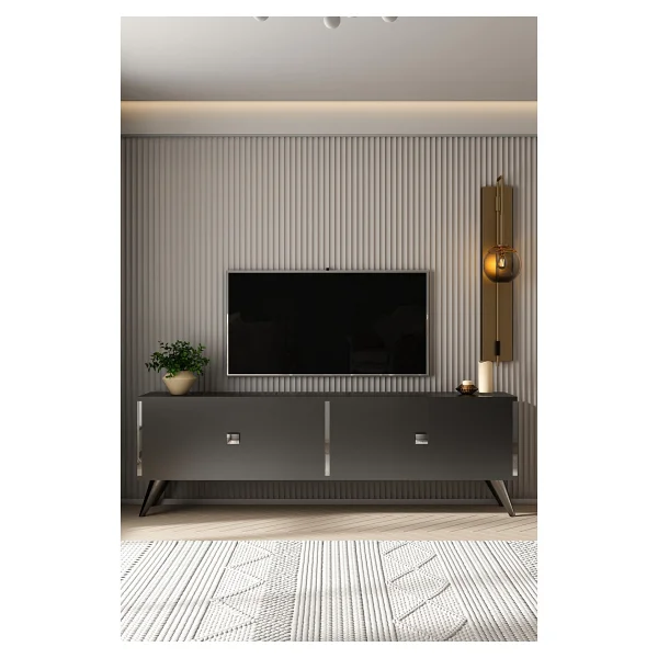 Givayo Mobilya Marco TV Ünitesi 150 Cm - Antrasit - Görsel 2