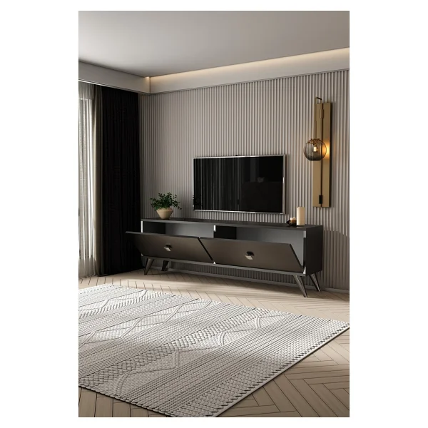 Givayo Mobilya Marco TV Ünitesi 150 Cm - Antrasit - Görsel 3