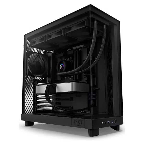 Nzxt H6 Flow Cc-H61fb-01 Fanlı Siyah Atx Oyuncu Kasası - Görsel 6