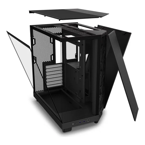 Nzxt H6 Flow Cc-H61fb-01 Fanlı Siyah Atx Oyuncu Kasası - Görsel 5