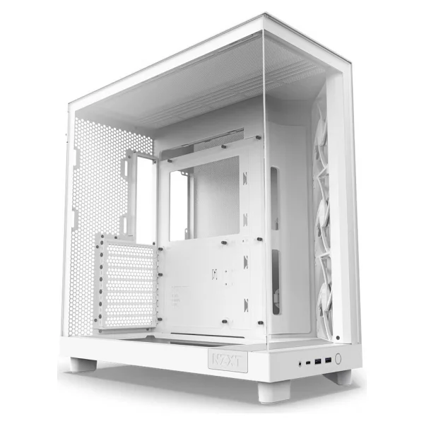 Nzxt H6 Flow Cc-H61fw-01 Fanlı Beyaz Atx Oyuncu Kasası - Görsel 7