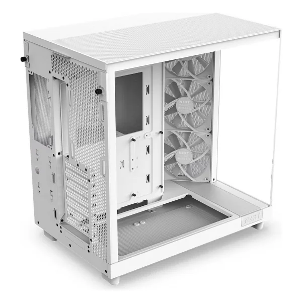 Nzxt H6 Flow Cc-H61fw-01 Fanlı Beyaz Atx Oyuncu Kasası - Görsel 4