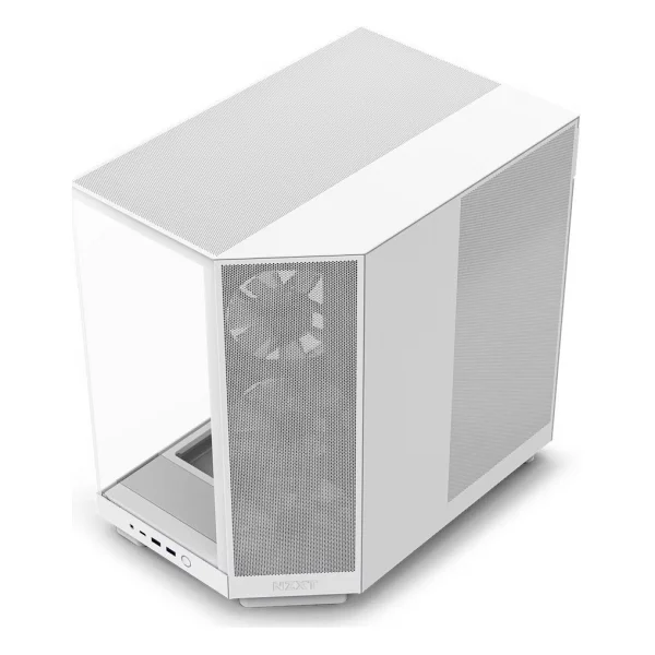 Nzxt H6 Flow Cc-H61fw-R1 RGB Fanlı Beyaz Atx Oyuncu Kasası - Görsel 3