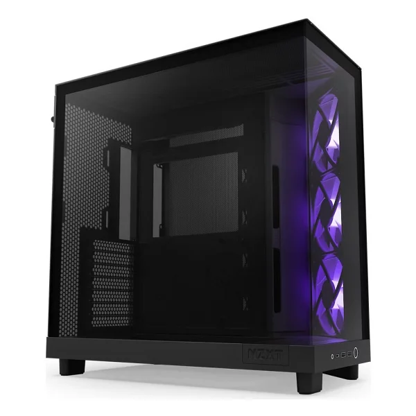 Nzxt H6 Flow Cc-H61fb-R1 RGB Fanlı Siyah Atx Oyuncu Kasası - Görsel 2