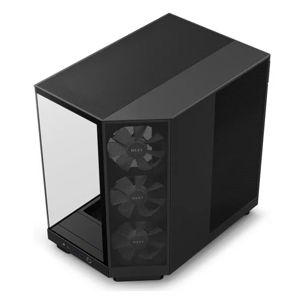 Nzxt H6 Flow Cc-H61fb-R1 RGB Fanlı Siyah Atx Oyuncu Kasası - Görsel 3