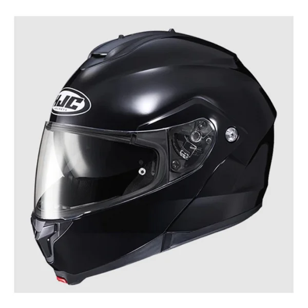 Hjc C91n Çene Açılır Metal Siyah Motor Kaskı - Görsel 3