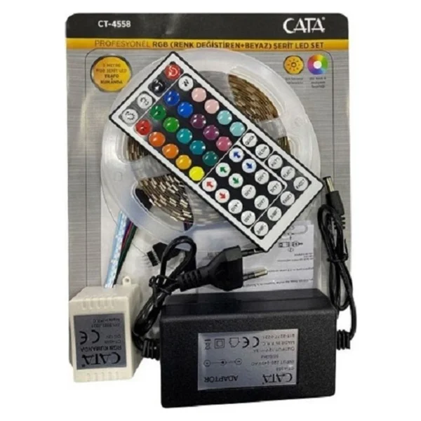 Cata Ct-4558 5 M Kumandalı RGB Şerit LED - Görsel 3