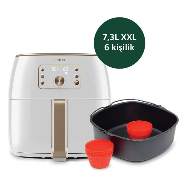 Philips Airfryer XXL Hd9870/20 Premium 7.3 Lt Yağsız Fritöz - Görsel 8