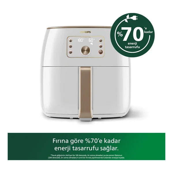Philips Airfryer XXL Hd9870/20 Premium 7.3 Lt Yağsız Fritöz - Görsel 3