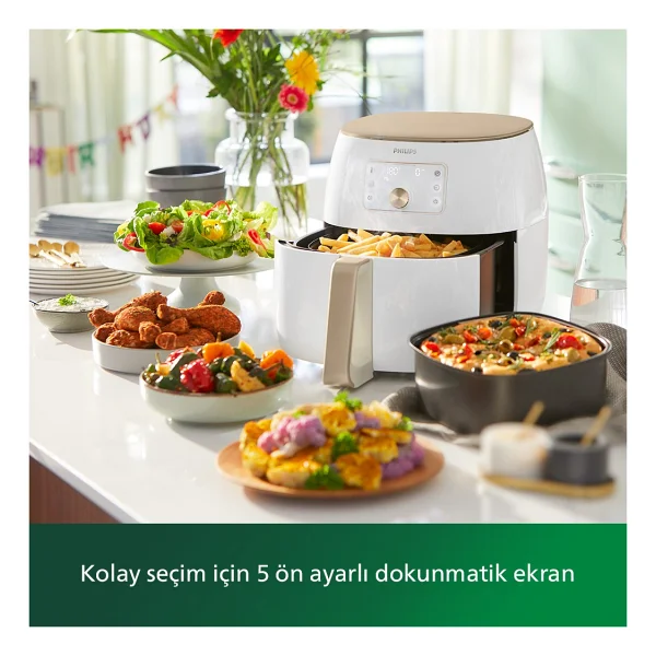 Philips Airfryer XXL Hd9870/20 Premium 7.3 Lt Yağsız Fritöz - Görsel 4