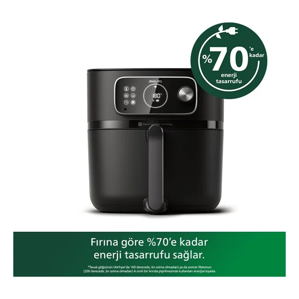 Philips Airfryer 7000 Serisi Hd9875/90 Combi XXL Connected 8.3 Lt Yağsız Fritöz - Görsel 4