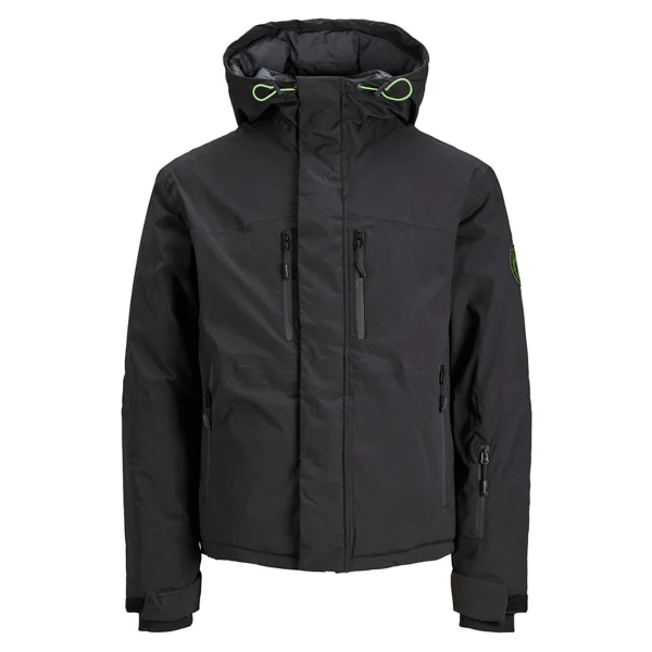 Jack&Jones Alpine 12241637 Kapüşonlu Siyah Erkek Mont - Görsel 5