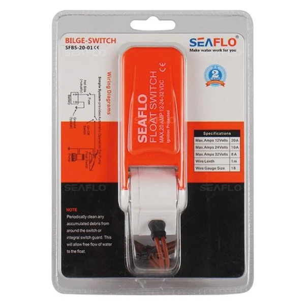 Lıghteu, Seaflo Dc 12v 20a /24v 10a / 32v 8a Şamandıra Şalteri Sintine Pompası Dalgıç Su Pompası İçin, Sfbs-20-01 - Görsel 9