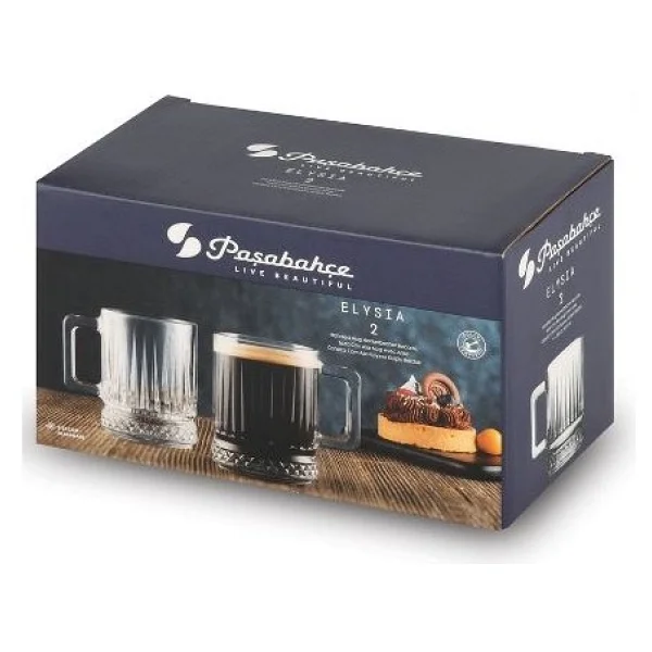 Paşabahçe Elysia 55432 250 Cc 2'li Kulplu Bardak - Görsel 2