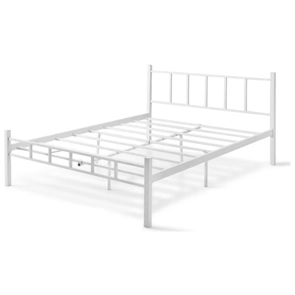 Evger K90 Beyaz Metal Karyola Çift Kişilik Yataksız - 160 X 200 Cm - Görsel 4