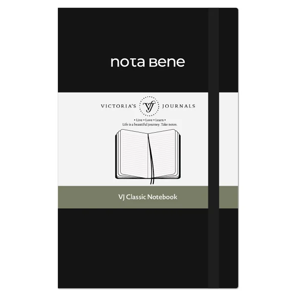 Victoria's Journals Nota Bene Classic Sert Kapak Defter, 9x14 Cm, Çizgili - Fuşya - Görsel 8