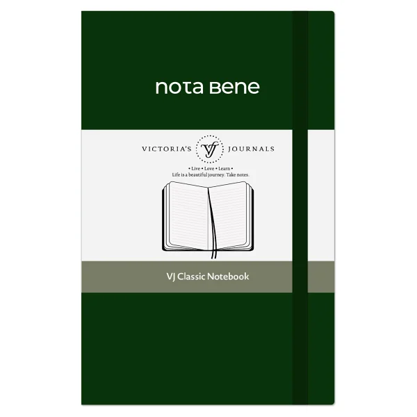 Victoria's Journals Nota Bene Classic Sert Kapak Defter, 9x14 Cm, Çizgili - Fuşya - Görsel 9