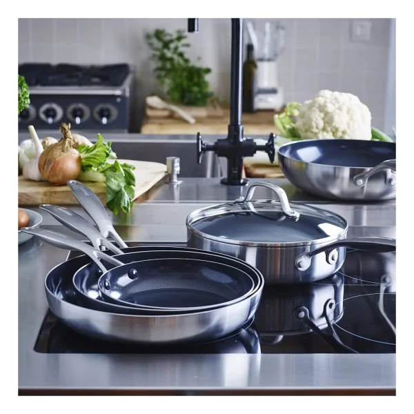 Greenpan Geneva Thermolon 24 Cm Seramik Kızartma Tavası - Görsel 4