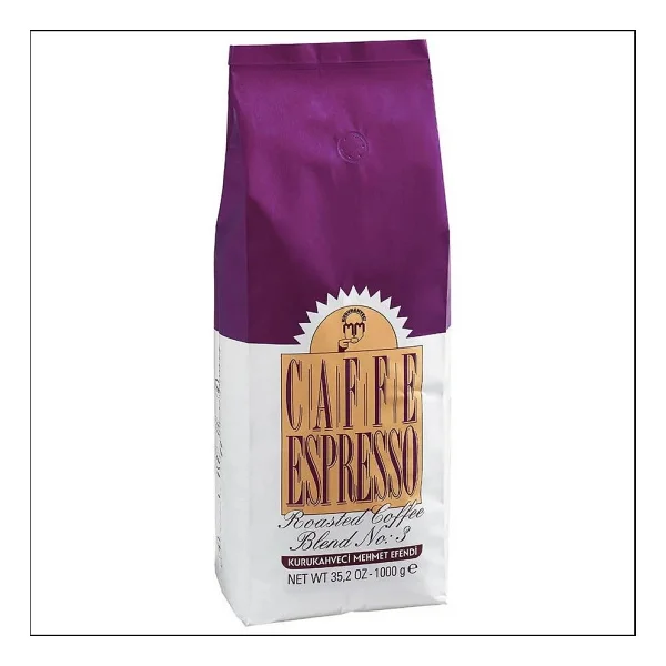 Kurukahveci Mehmet Efendi Espresso No.3 Çekirdek Kahve 3 X 1000 Gr - 1 Kg - Görsel 5