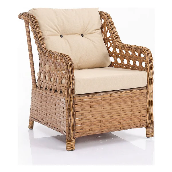 Evdemo Eren 3+1+1+Masa Puflu Rattan Kahverengi Bahçe & Balkon Takımı - Görsel 4