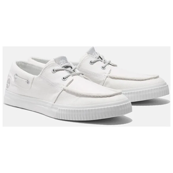 Timberland Tb0a67nh Mylo Bay Low Lace Sneakers Beyaz Erkek Ayakkabı, Tb0a67r1-Et71-Whıte Canvas, 43 - Görsel 4