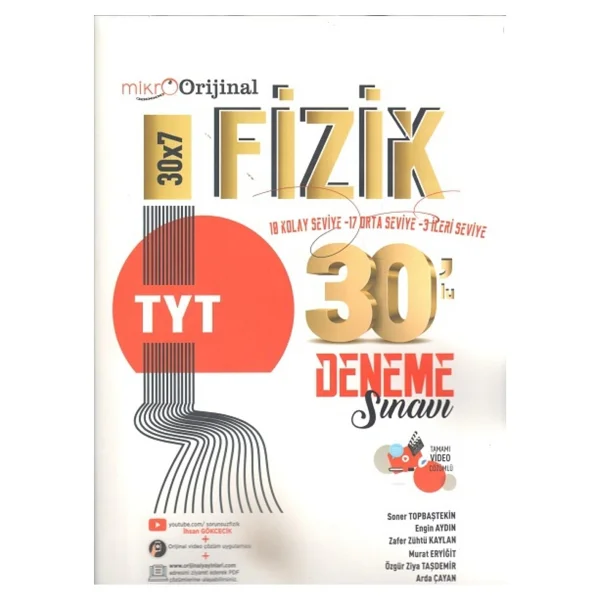 Orijinal Yayınları Tyt Fizik Mikro 30x7 Deneme Sınavı - Görsel 2