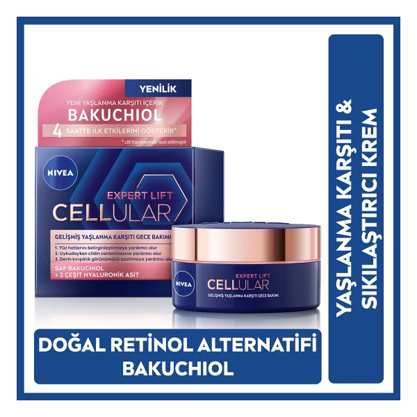 Nivea Cellular Expert Lift Gelişmiş Yaşlanma Karşıtı 50 Ml Gece Kremi - Görsel 8