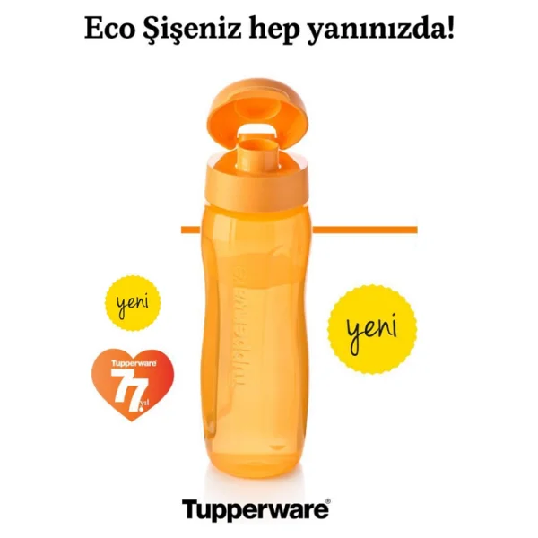 Tupperware Eco Slim Şişe 500 Ml Suluk - Görsel 4
