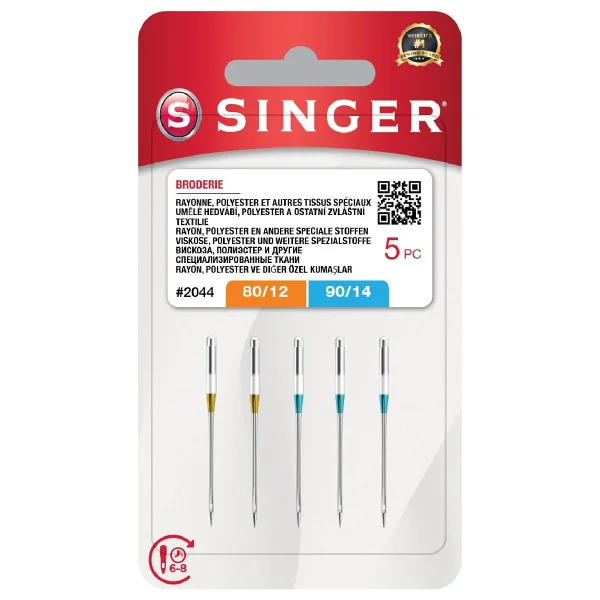 Singer Singer Nakış Iğnesi Karışık (3x12, 2x14 No ) 2044 - Görsel 2
