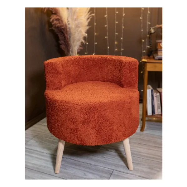 Ars Tarçın Çay Seti Tekli Koltuk Berjer Ve Puf Takımı (Salon, Balkon, Ofis) 2 Li Takım - Görsel 2