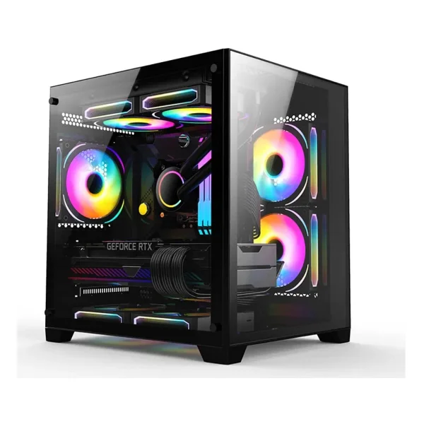 Revenge Nova RGB 3 Fanlı Siyah Micro Atx Oyuncu Kasası - Görsel 6