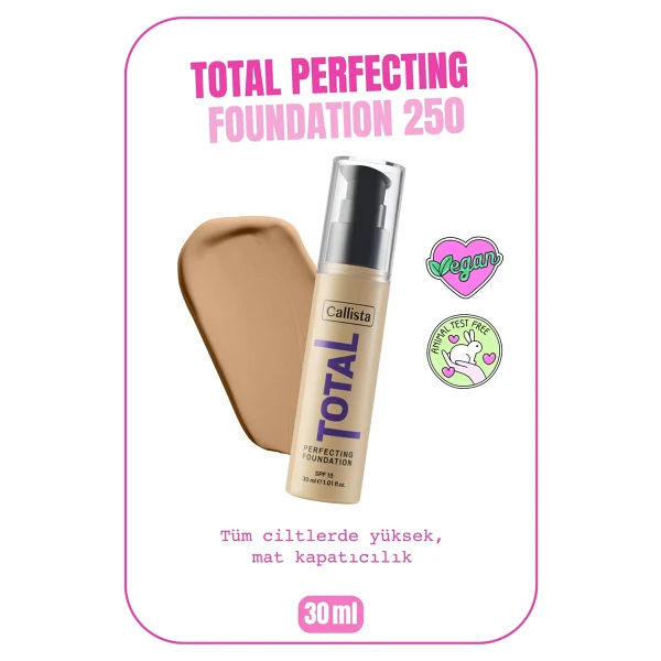 Callista Total Perfecting 250 Sand Fondöten - Görsel 5
