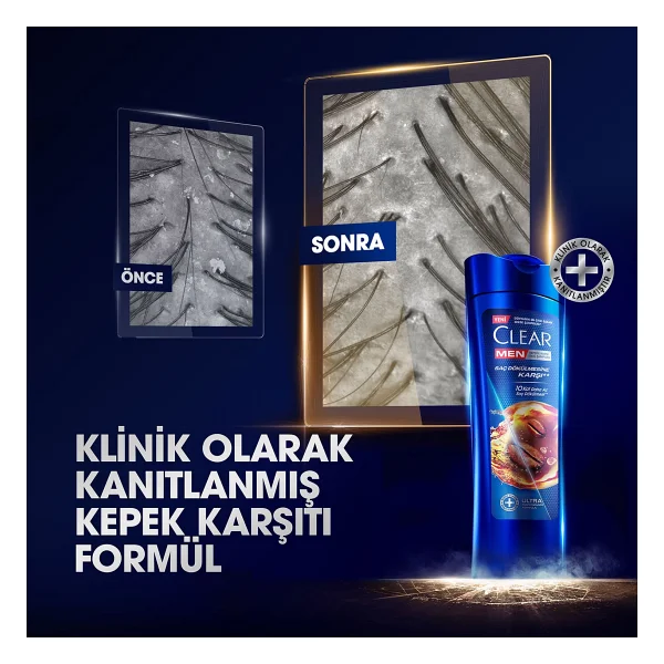 Clear Men Kahve Çekirdeği Özü 350 Ml Saç Dökülmesine Karşı Kepek Şampuanı - Görsel 4