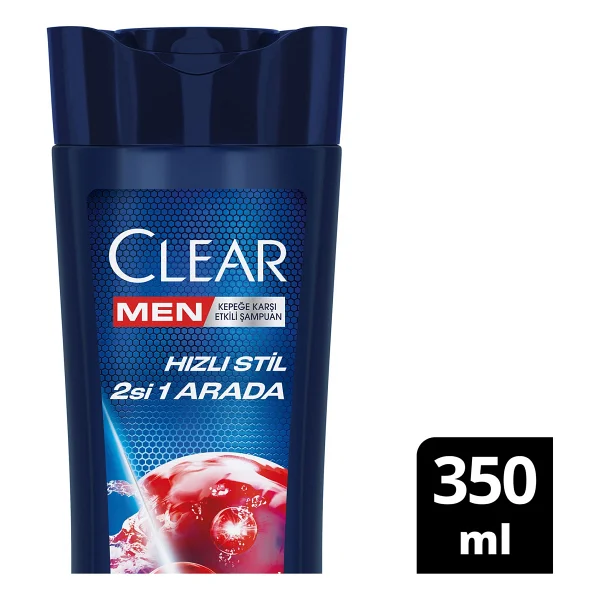 Clear Men Hızlı Stil 2'si 1 arada 350 ml Kepek Şampuanı - Görsel 5