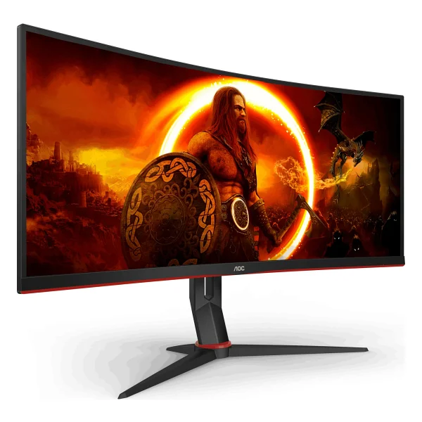 Aoc Cu34g2xp/Bk 34" 1 Ms Wqhd Curved 180 Hz Oyuncu Monitörü - Görsel 4