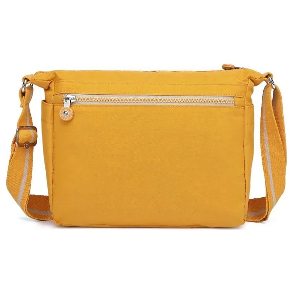 Krinkıl Kumaş Kadın Postacı Çantası Smart Bags 1238 Hardal - Görsel 3