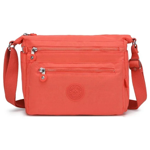Krinkıl Kumaş Kadın Postacı Çantası Smart Bags 1238 Hardal - Görsel 7