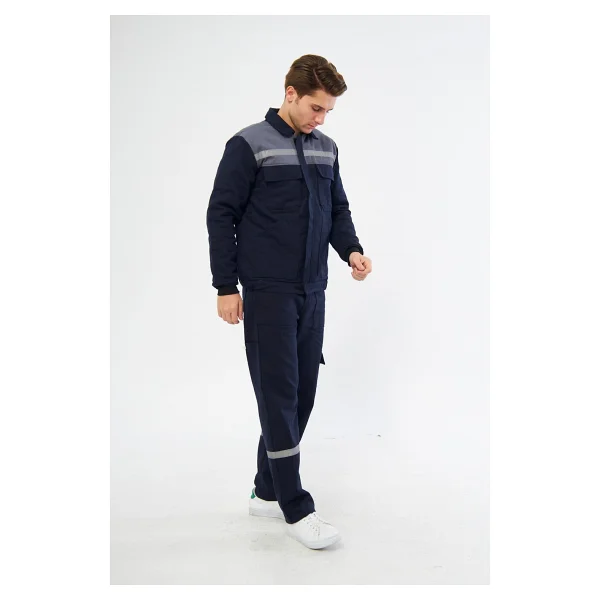 Mervem İş Takımı 7/7 Gabardin Kapitoneli Reflektörlü - Görsel 5