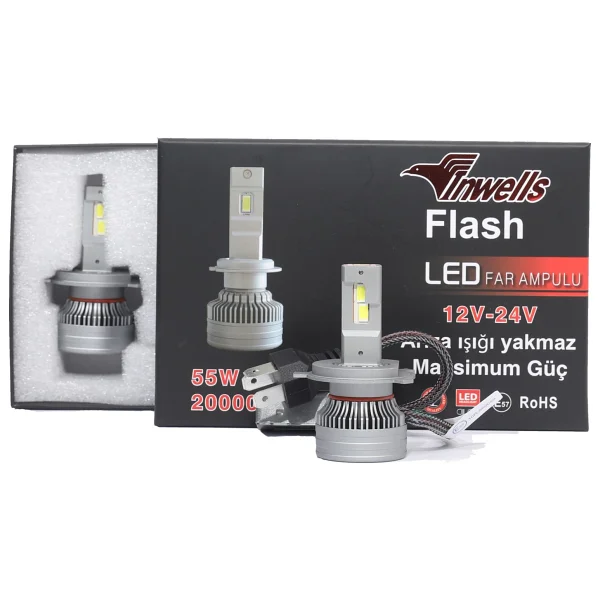 Inwells X-Treme Plus LED Xenon Zenon 15000 Lümen H1 / H4 / H7 / H11 / 9005 / 9006 - Görsel 3