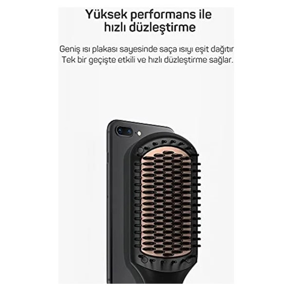 Arzum Ar5068 Siyah Superstar Touch Saç Düzleştirici Tarak - Görsel 3