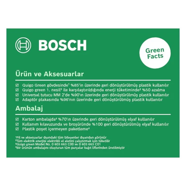 Bosch Quigo Green Çapraz Çizgi Lazeri - Görsel 5