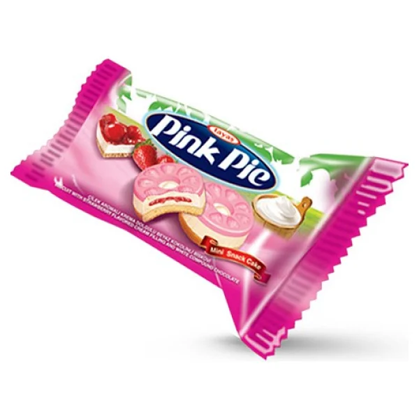 Tayaş Pink Pie 1 Kg Çilek Aromalı Krema Dolgulu Bisküvi Türkiye Menşeli Pratik Ambalaj - Görsel 2