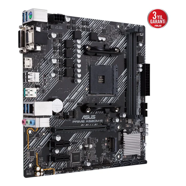 Asus Prime A520m-E Csm AMD Am4 DDR4 Micro Atx Anakart - Görsel 4
