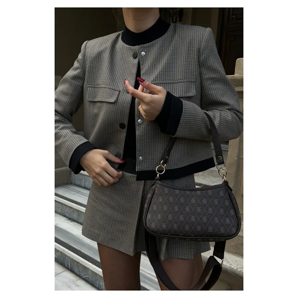 Smart Bags Yumuşak Kumaş Askılı Postacı Kadın Çantası 8725 - Kahve - Görsel 2